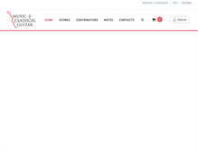 Tablet Screenshot of music4classicalguitar.com